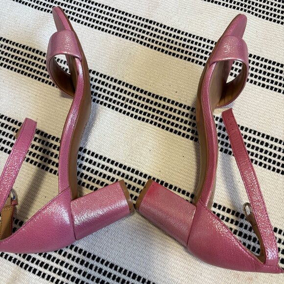 Naturalizer Vera 8.5M Pink Strappy Leather Heels - Picture 3 of 16